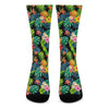 Aloha Hawaiian Tropical Pattern Print Crew Socks