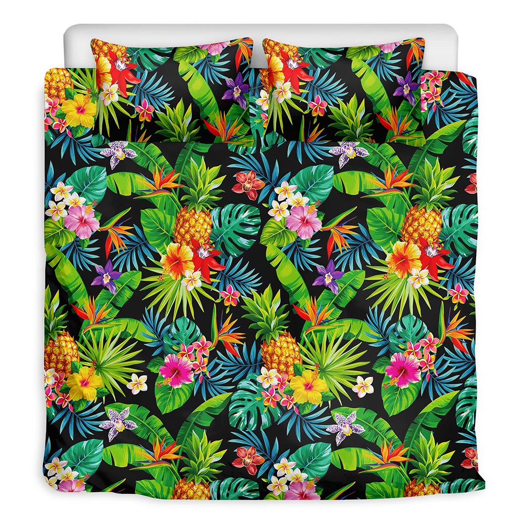 Aloha Hawaiian Tropical Pattern Print Duvet Cover Bedding Set