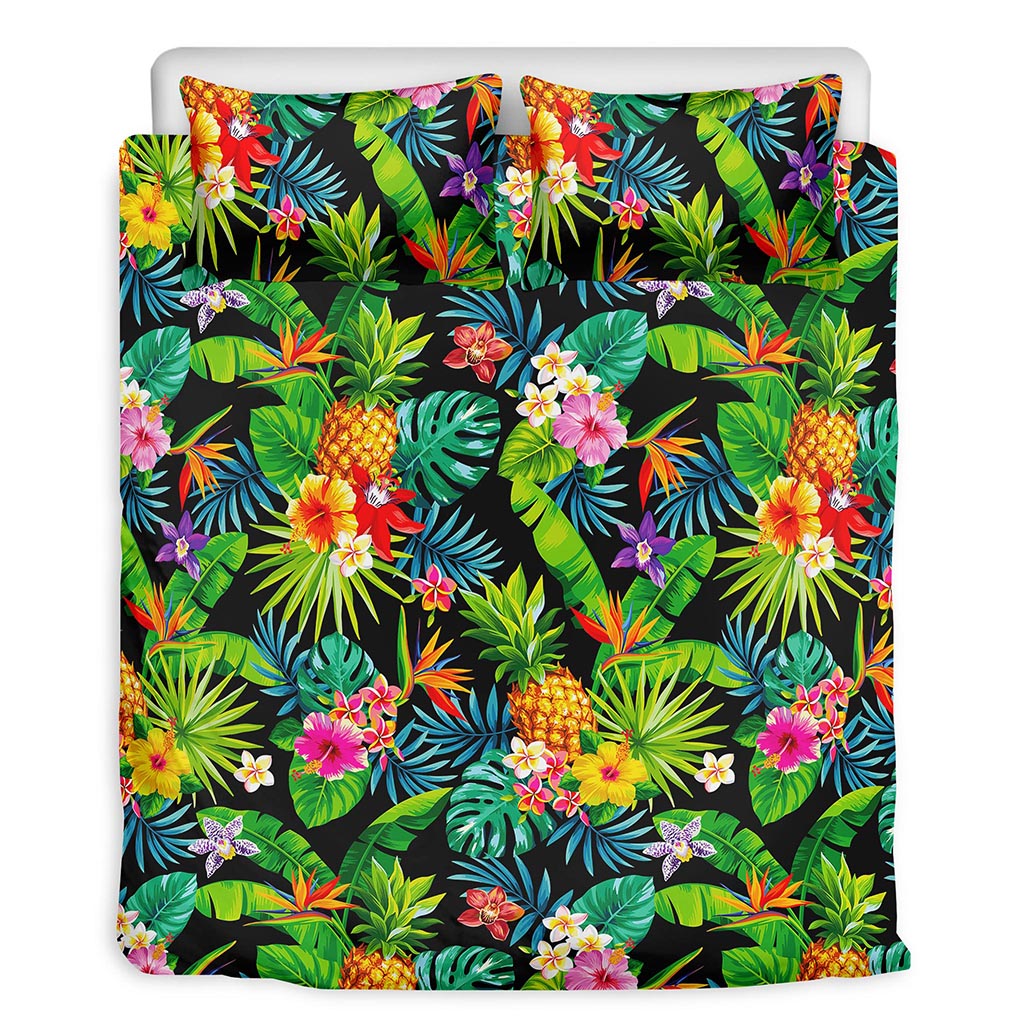 Aloha Hawaiian Tropical Pattern Print Duvet Cover Bedding Set