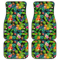 Aloha Hawaiian Tropical Pattern Print Front and Back Car Floor Mats