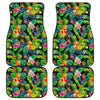 Aloha Hawaiian Tropical Pattern Print Front and Back Car Floor Mats