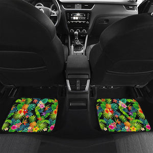 Aloha Hawaiian Tropical Pattern Print Front and Back Car Floor Mats