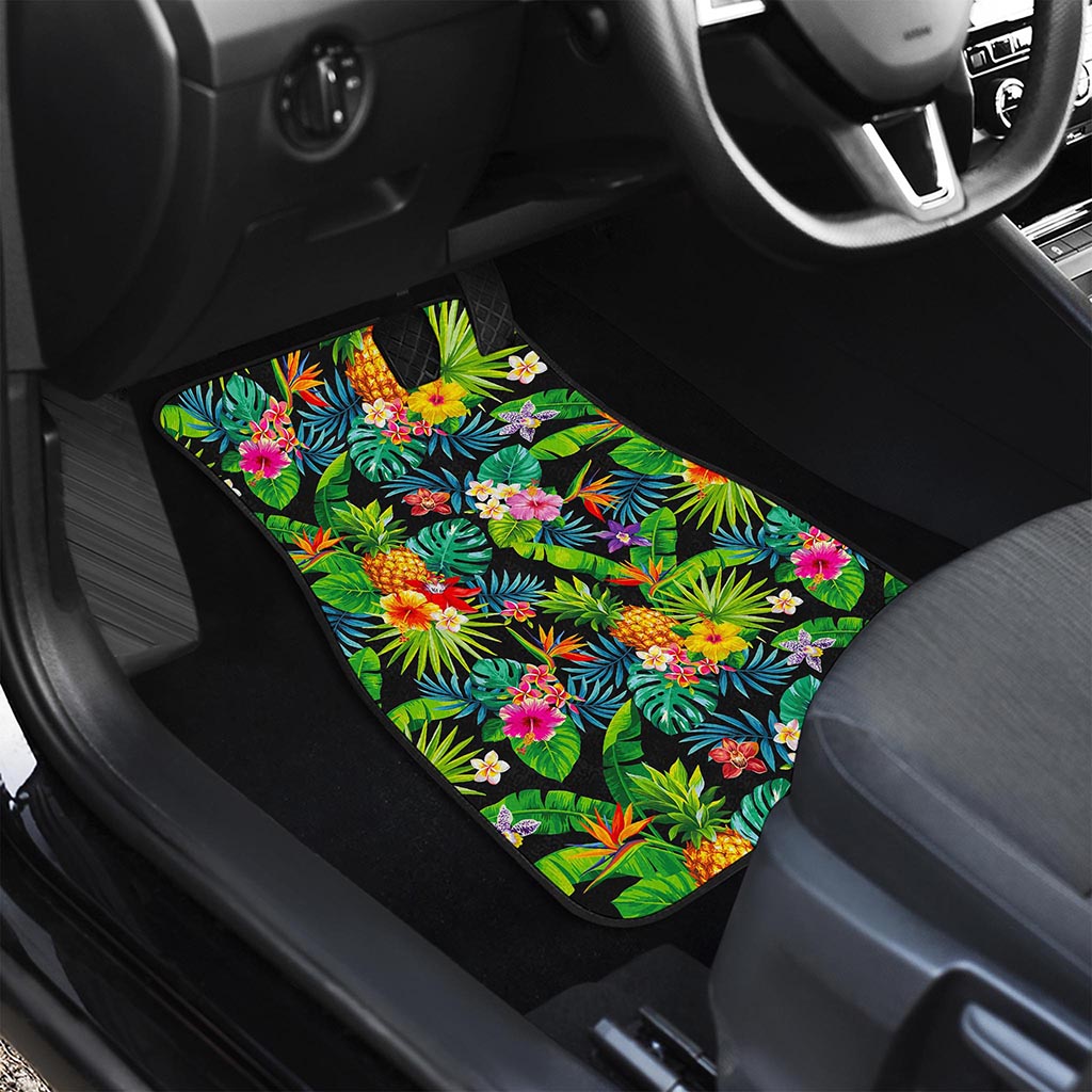 Aloha Hawaiian Tropical Pattern Print Front and Back Car Floor Mats