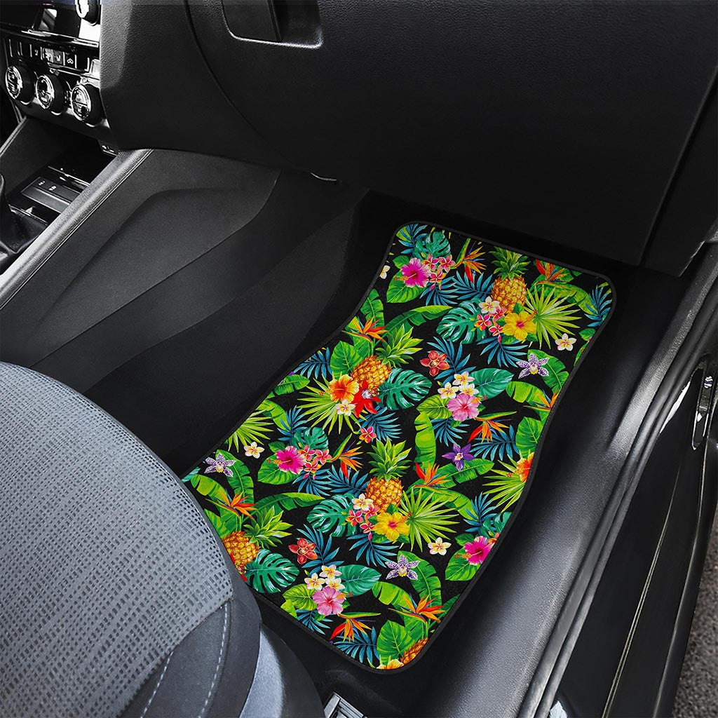 Aloha Hawaiian Tropical Pattern Print Front and Back Car Floor Mats