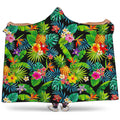 Aloha Hawaiian Tropical Pattern Print Hooded Blanket