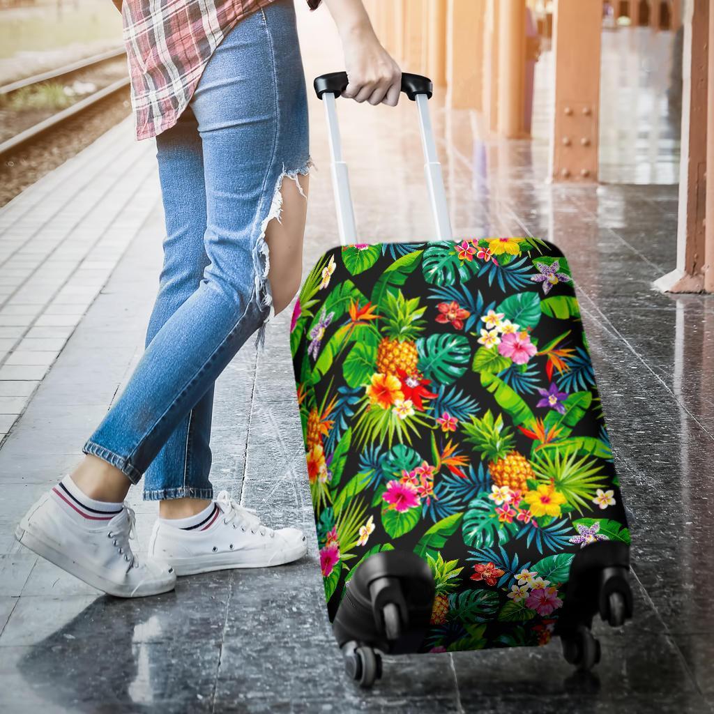 Aloha Hawaiian Tropical Pattern Print Luggage Cover GearFrost