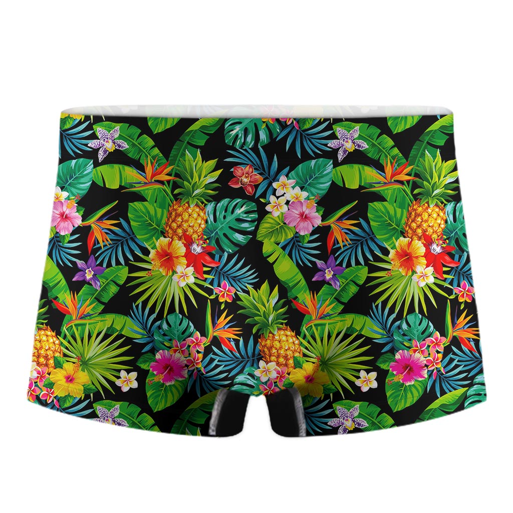 Aloha Hawaiian Tropical Pattern Print Men's Boxer Briefs