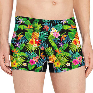 Aloha Hawaiian Tropical Pattern Print Men's Boxer Briefs