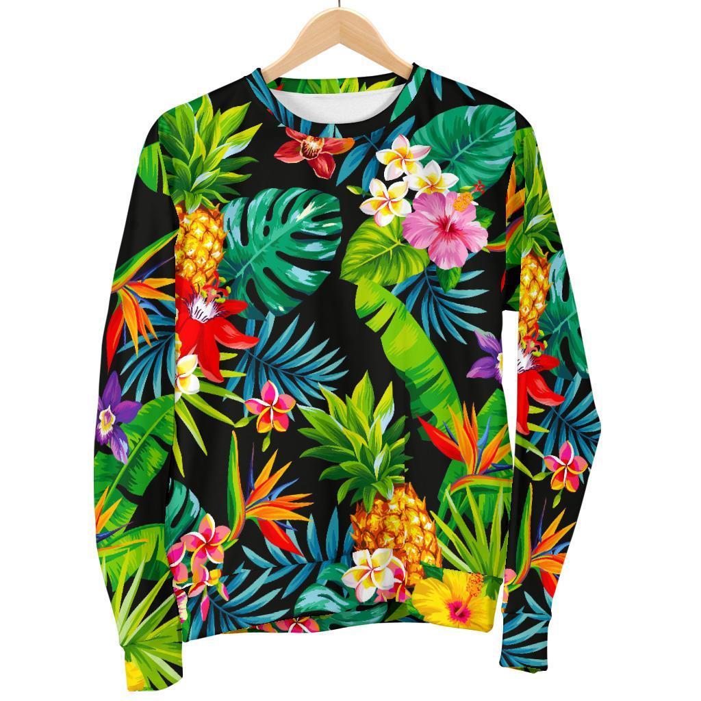 Aloha Hawaiian Tropical Pattern Print Men's Crewneck Sweatshirt GearFrost