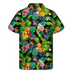 Aloha Hawaiian Tropical Pattern Print Men's Short Sleeve Shirt