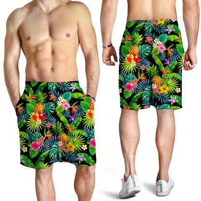 Aloha Hawaiian Tropical Pattern Print Men's Shorts