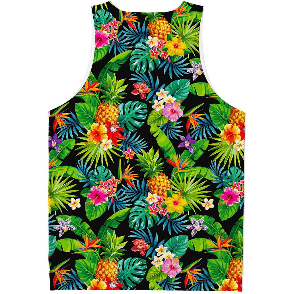 Aloha Hawaiian Tropical Pattern Print Men's Tank Top