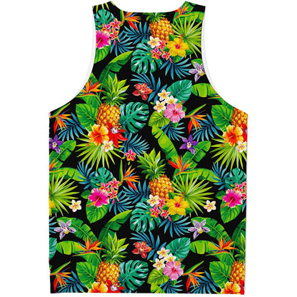 Aloha Hawaiian Tropical Pattern Print Men's Tank Top