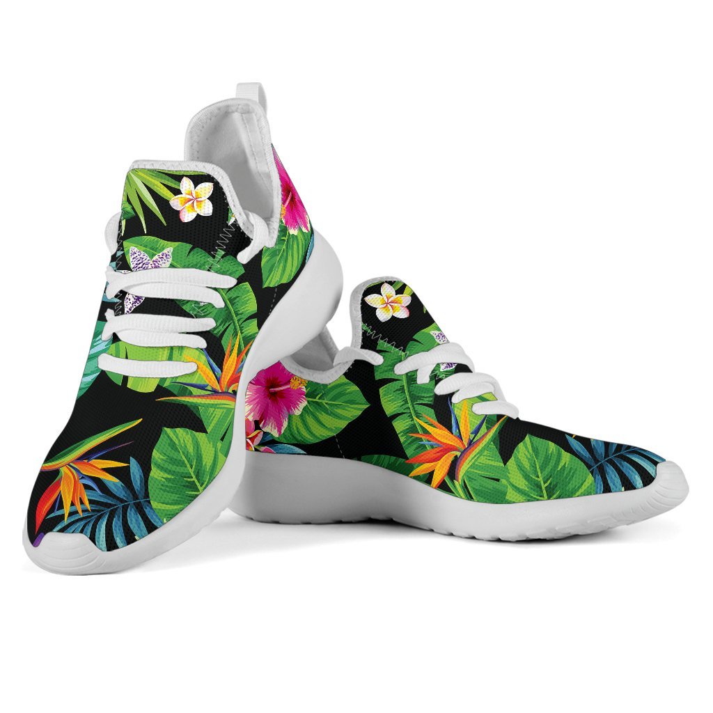 Aloha Hawaiian Tropical Pattern Print Mesh Knit Shoes GearFrost