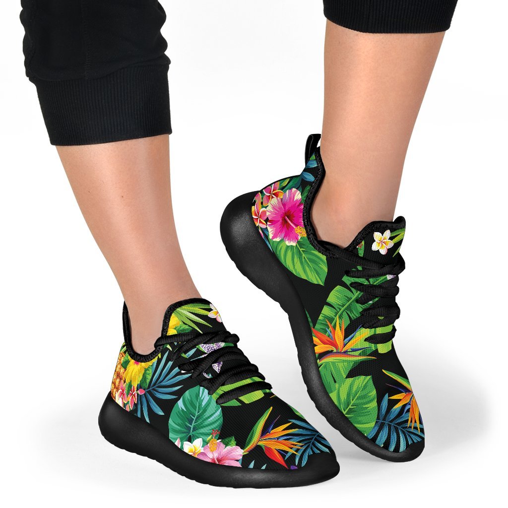 Aloha Hawaiian Tropical Pattern Print Mesh Knit Shoes GearFrost