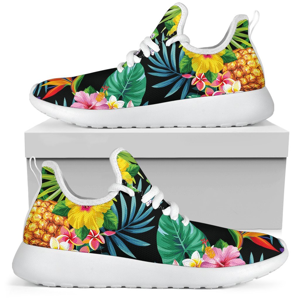 Aloha Hawaiian Tropical Pattern Print Mesh Knit Shoes GearFrost