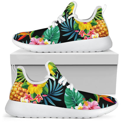 Aloha Hawaiian Tropical Pattern Print Mesh Knit Shoes GearFrost