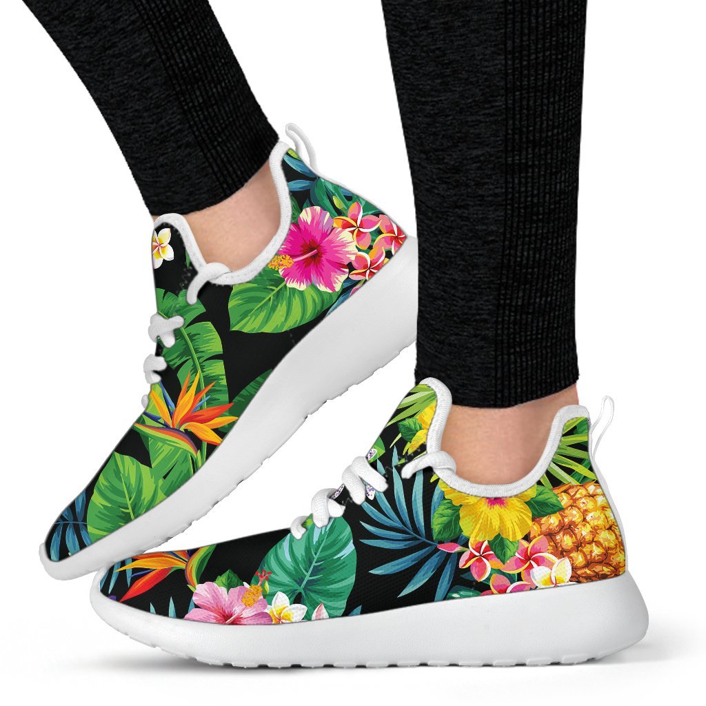 Aloha Hawaiian Tropical Pattern Print Mesh Knit Shoes GearFrost