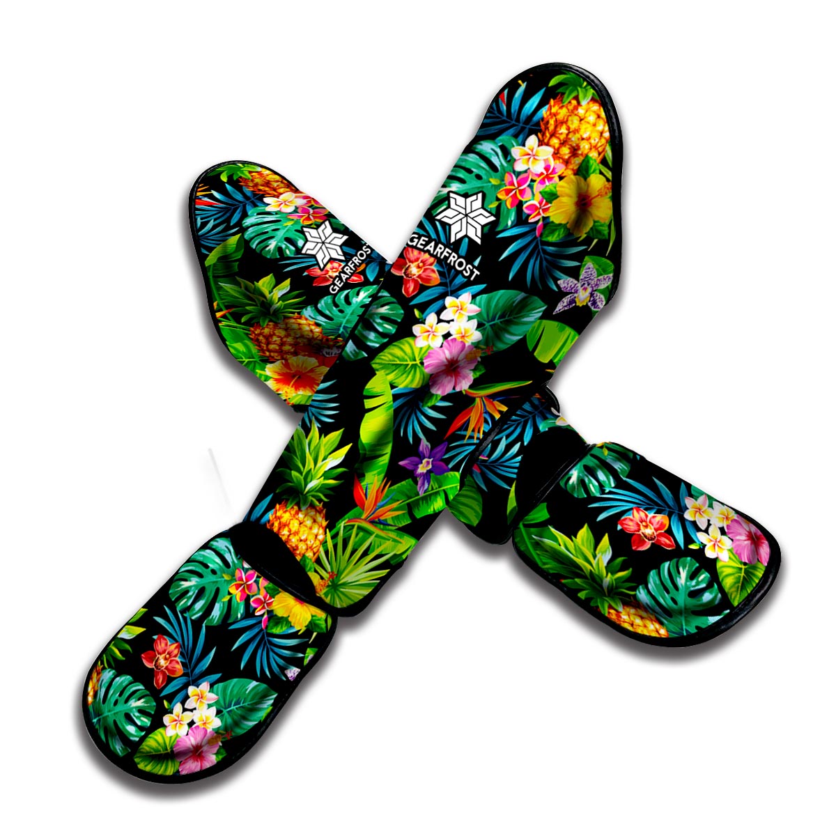 Aloha Hawaiian Tropical Pattern Print Muay Thai Shin Guard