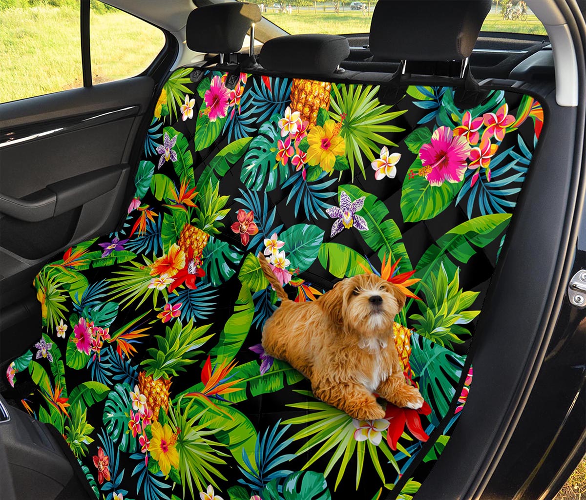 Aloha Hawaiian Tropical Pattern Print Pet Car Back Seat Cover