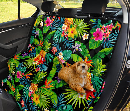 Aloha Hawaiian Tropical Pattern Print Pet Car Back Seat Cover