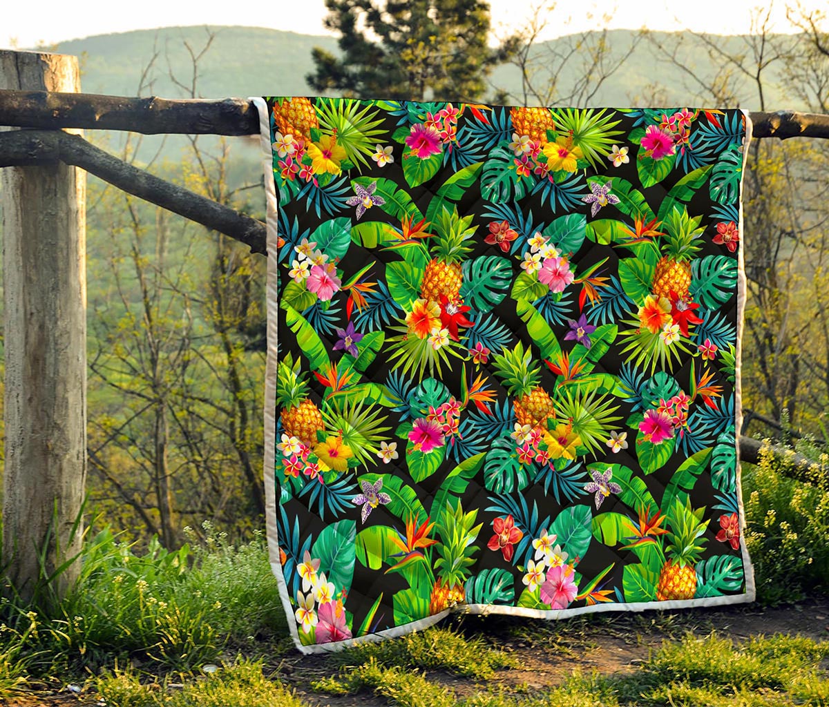 Aloha Hawaiian Tropical Pattern Print Quilt