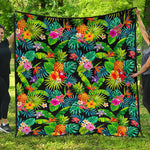Aloha Hawaiian Tropical Pattern Print Quilt