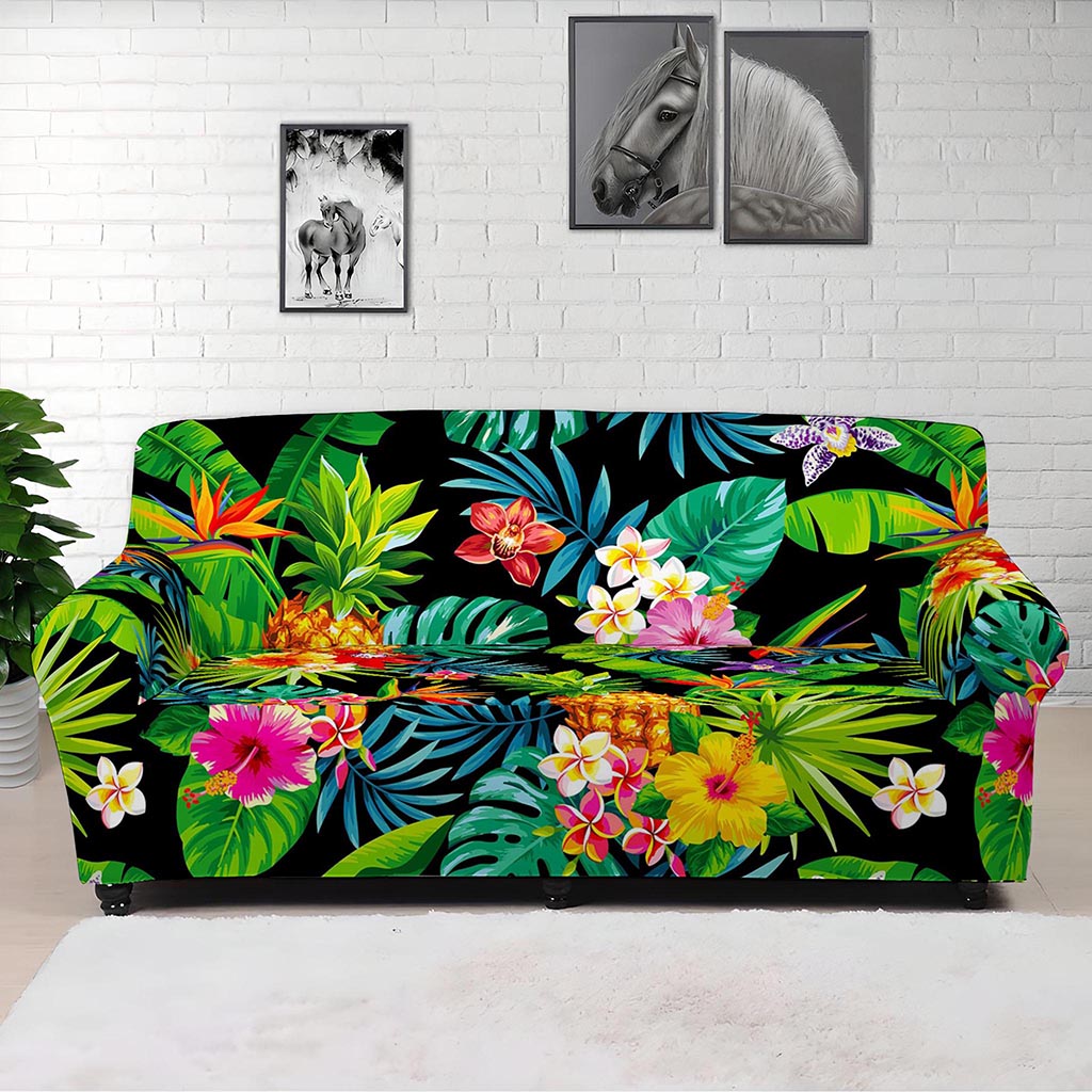 Aloha Hawaiian Tropical Pattern Print Sofa Cover