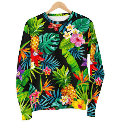 Aloha Hawaiian Tropical Pattern Print Women's Crewneck Sweatshirt GearFrost