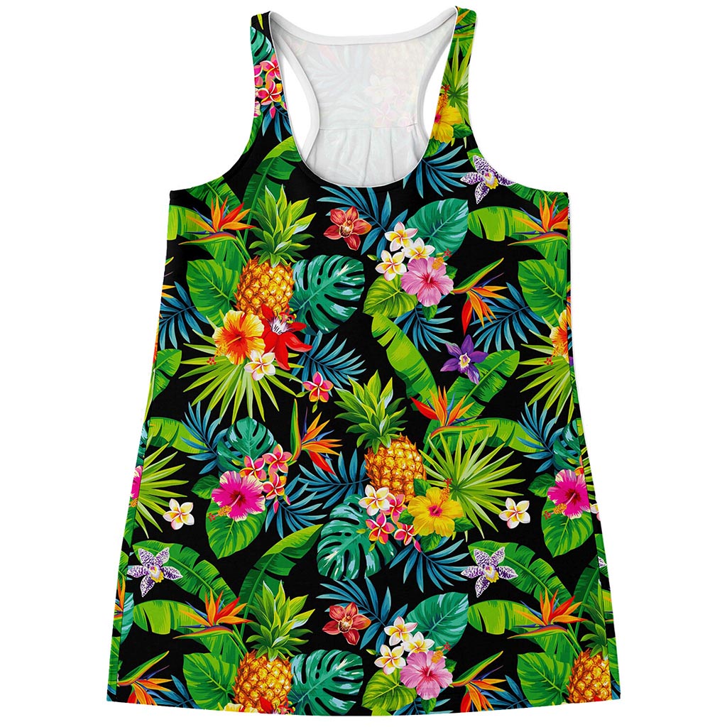 Aloha Hawaiian Tropical Pattern Print Women's Racerback Tank Top