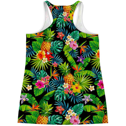 Aloha Hawaiian Tropical Pattern Print Women's Racerback Tank Top
