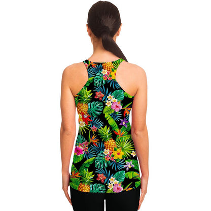 Aloha Hawaiian Tropical Pattern Print Women's Racerback Tank Top