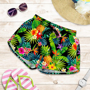 Aloha Hawaiian Tropical Pattern Print Women's Shorts