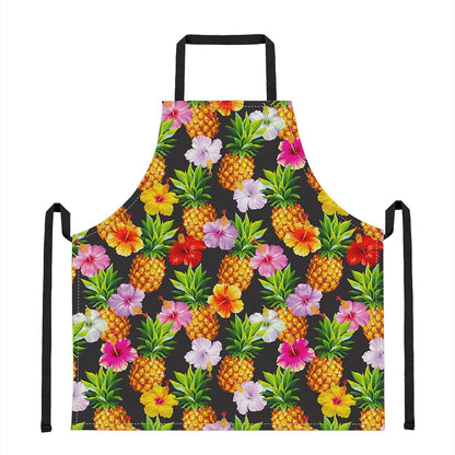 Aloha Hibiscus Pineapple Pattern Print Apron