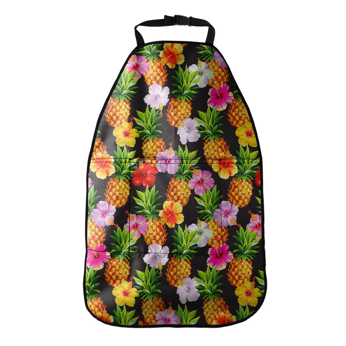 Aloha Hibiscus Pineapple Pattern Print Car Seat Organizers