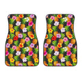 Aloha Hibiscus Pineapple Pattern Print Front Car Floor Mats