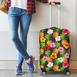 Aloha Hibiscus Pineapple Pattern Print Luggage Cover GearFrost