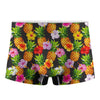 Aloha Hibiscus Pineapple Pattern Print Men's Boxer Briefs