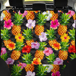 Aloha Hibiscus Pineapple Pattern Print Pet Car Back Seat Cover