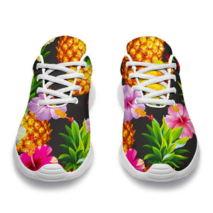 Aloha Hibiscus Pineapple Pattern Print Sport Shoes GearFrost