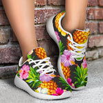 Aloha Hibiscus Pineapple Pattern Print Sport Shoes GearFrost