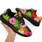 Aloha Hibiscus Pineapple Pattern Print Sport Shoes GearFrost