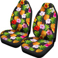 Aloha Hibiscus Pineapple Pattern Print Universal Fit Car Seat Covers