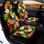Aloha Hibiscus Pineapple Pattern Print Universal Fit Car Seat Covers