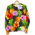 Aloha Hibiscus Pineapple Pattern Print Women's Crewneck Sweatshirt
