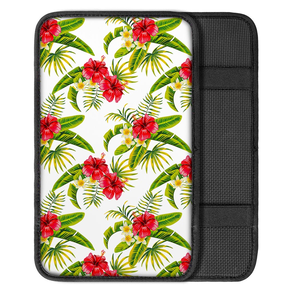 Aloha Hibiscus Tropical Pattern Print Car Center Console Cover