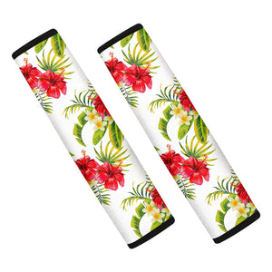 Aloha Hibiscus Tropical Pattern Print Car Seat Belt Covers