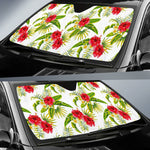 Aloha Hibiscus Tropical Pattern Print Car Sun Shade GearFrost