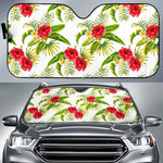 Aloha Hibiscus Tropical Pattern Print Car Sun Shade GearFrost