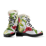 Aloha Hibiscus Tropical Pattern Print Comfy Boots GearFrost